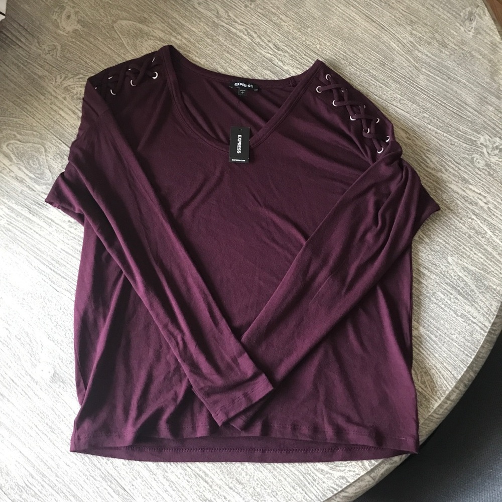 Maroon top